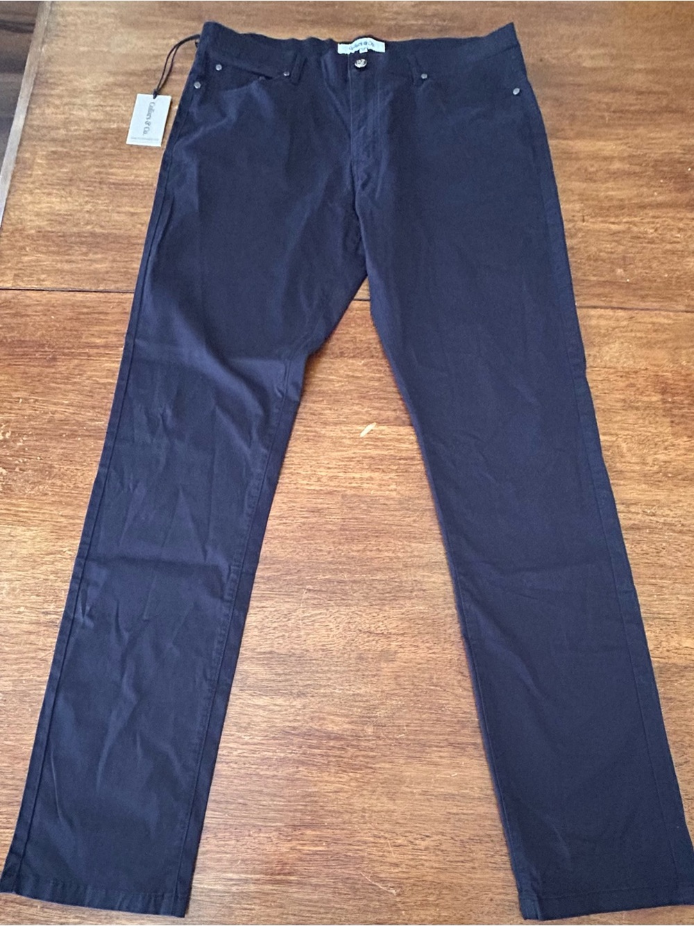Men's CEO 5 Pocket Navy Classic Straight Chino Pants